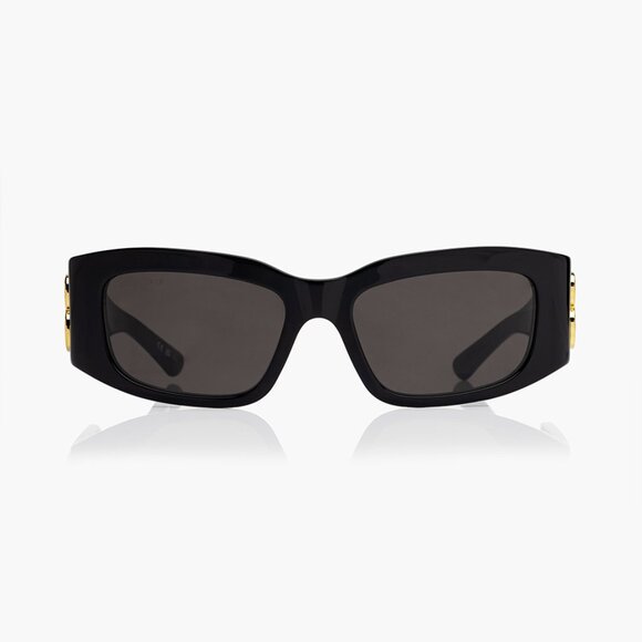 NEW BALENCIAGA BB0360S 005 BLACK SUNGLASSES - Picture 3 of 4